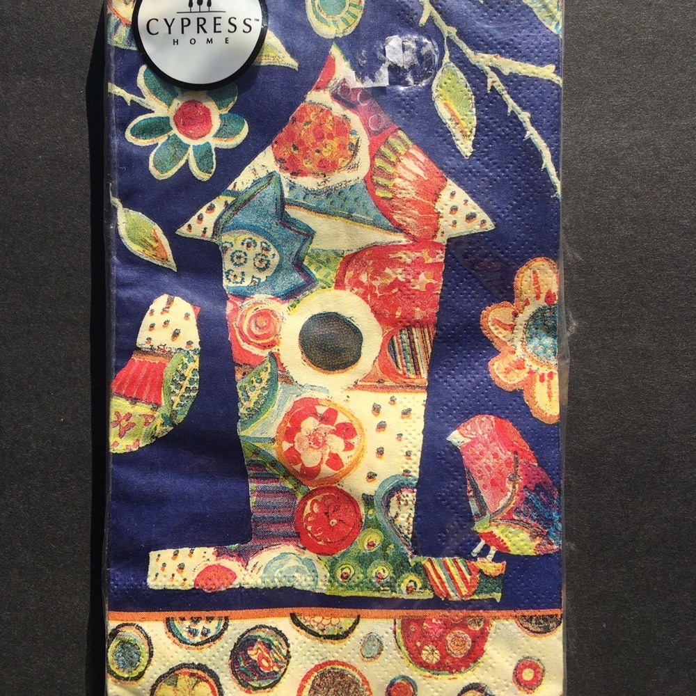 2 Packages Cypress Home Paper Guest Napkins Birdhouse Theme Party Crafts New